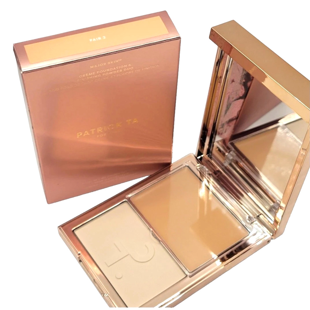 PATRICK TA Major Skin Creme Foundation and Finishing Powder Duo FAIR 2 NEW FRESH